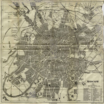 Map of Moscow in 1893