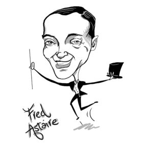Caricature of Fred Astaire