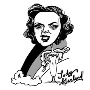 Caricature of Judy Garland