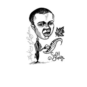 Caricature of Scott Joplin