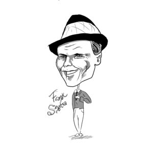 Caricature of Frank Sinatra